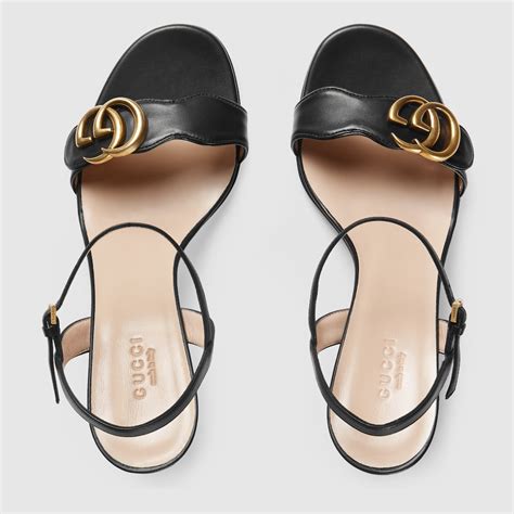 sapato gucci salto|GUCCI® Women's Sandals: Designer Leather Sandals.